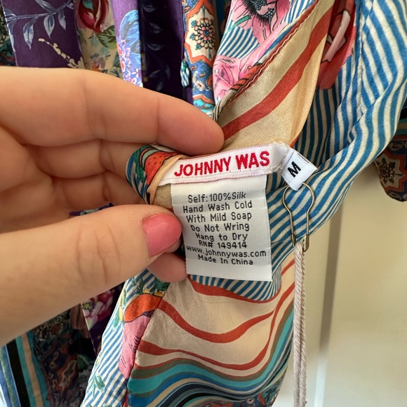 WELLER TOPIARY HUNTER KIMONO by Johnny Was. New with tags, 100% silk - Picture 7 of 12